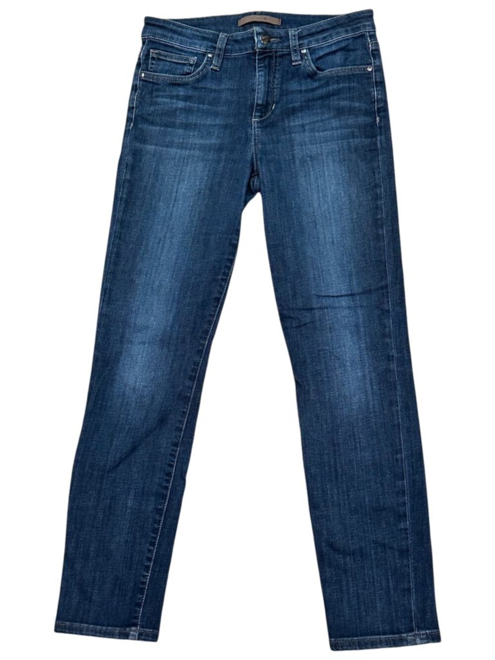 Joe's Jeans Straight Narrow Fit Dark Wash Stretch Blue Denim Jeans Womens W30